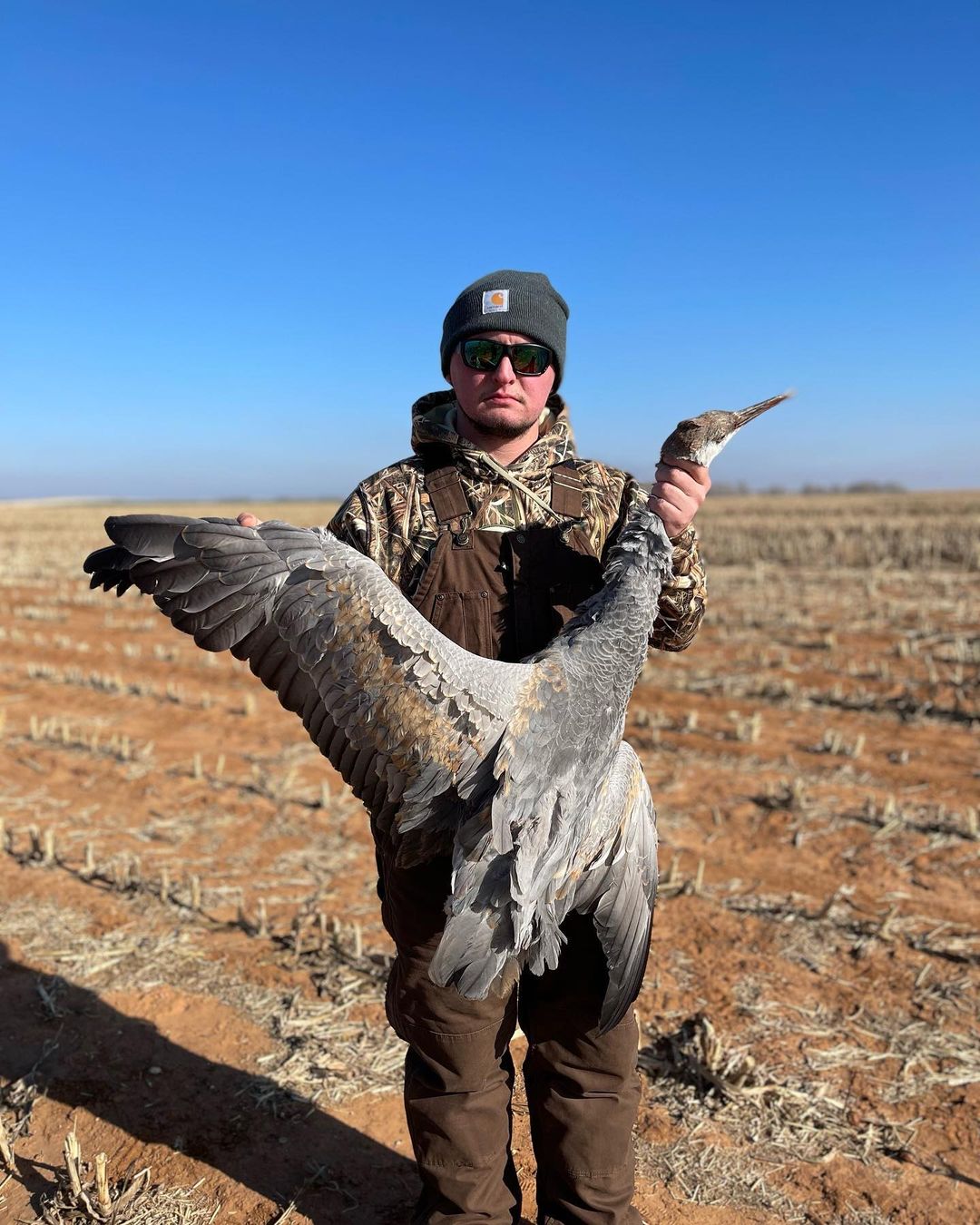 Hunter with crane